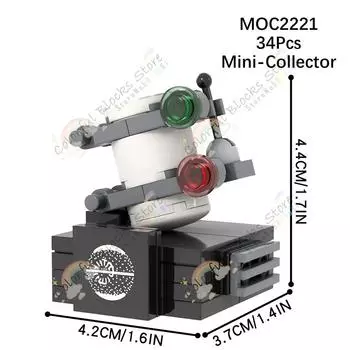 Серия фильмов MOC Строительные блоки Межзвездные спидеры Мини Коллекционный Генератор дефлекторного поля Модели дроидов Игрушки для детей