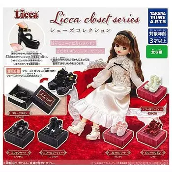 Серия гардеробов Licca Коллекция обуви из 6 видов Gacha Gacha Capsule Toy Licca-chan [Набор] (полный полный)]