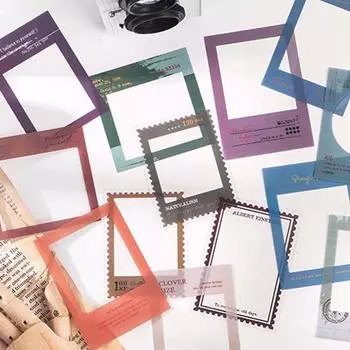 Серия «Граница времени» Винтажные наклейки «Механизм памяти» Наклейки из ПЭТ Канцелярские наклейки Наклейки серии «Рамка» 1