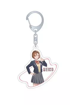 Серия Hatsune Miku голограмма акриловый ключ школьная форма цепочка теффиш/MEIKO