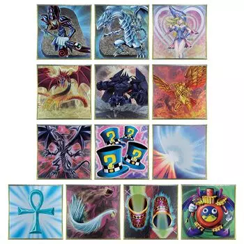 Серия Ichiban Kuji, три воплощения Genshin, приз H, металлизированная цветная бумага, все 13 типов, набор Yu-Gi-Oh! том 4
