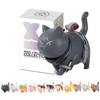 Серия игрушек Neko Ling Collection, фигурка кошки, набор игрушек, набор мини-фигурок, персонажей кошек, аксессуары для вечеринок на день рождения, милая фигурка