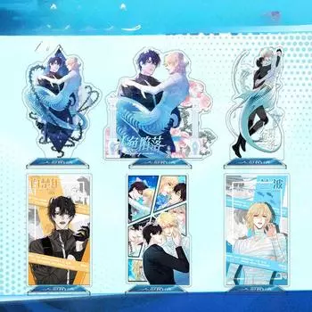 Серия Jinyu Luoluo, акриловый стоячий знак HD, двухсторонний сэндвич, ремесло, белый год Чу, Ланбо Рами, друзья вокруг Standee 1