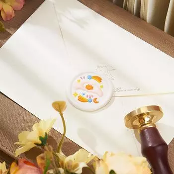 Серия Йога Печать сургучом Печать сургучом в форме сердца для приглашений Скрапбукинг Конверты Открытки Подарки Письма Украшения D