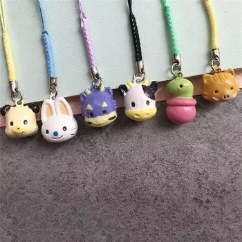Серия колокольчиков Подвеска Медведь Кролик Ремешки для мобильных телефонов Телефонные шнурки Куклы Телефонные колокольчики Ремешки mouse