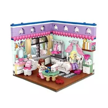 Серия LOZ Nanoblock Room, 04. Детская комната, популярные корейские игрушки