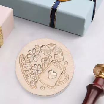 Серия Merry-go-round Гербовая сургучная печать Головка штампа для скрапбукинга Свадебные открытки Конверты для подписи Подарочная упаковка
