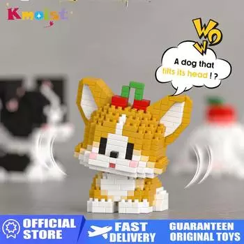 Серия Micro Particle Dog Puzzle Building Block Toys Pet Brick Blocks Series Детская игрушечная модель Подарки на день рождения для детей Домашний декор