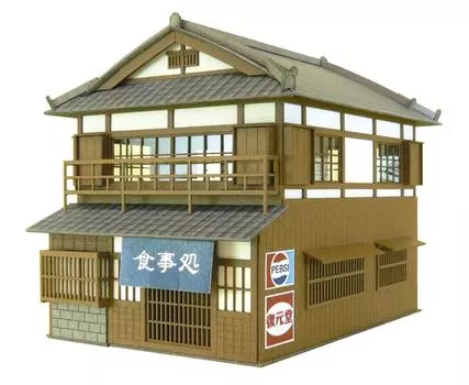 Серия пейзажей Sankei Таунхаус с двускатной крышей из бумаги 1/87 MK05-03