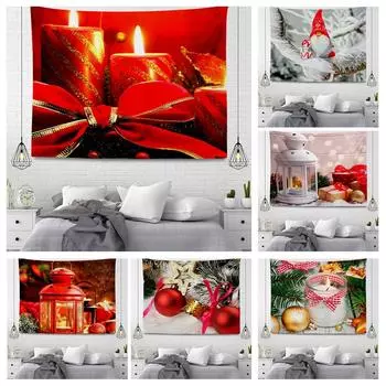 Серия подвесных тканевых гобеленов в рождественском стиле 100x75cm