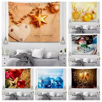 Серия подвесных тканевых гобеленов в рождественском стиле 100x75cm