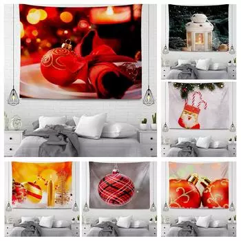 Серия подвесных тканевых гобеленов в рождественском стиле 100x75cm