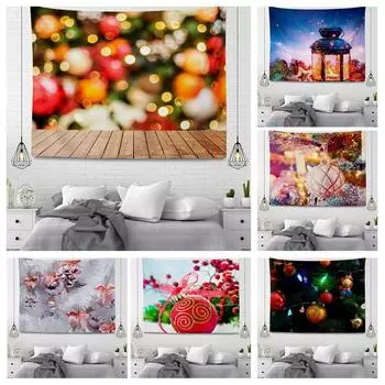 Серия подвесных тканевых гобеленов в рождественском стиле 100x75cm