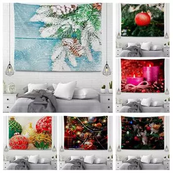 Серия подвесных тканевых гобеленов в рождественском стиле 100x75cm