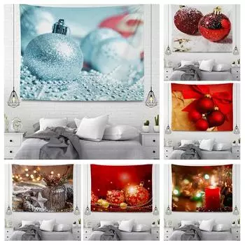 Серия подвесных тканевых гобеленов в рождественском стиле 100x75cm