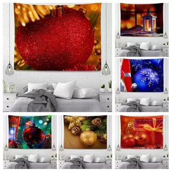 Серия подвесных тканевых гобеленов в рождественском стиле 100x75cm