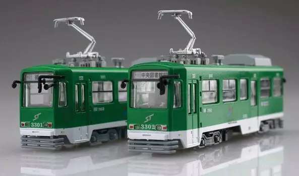 Серия поездов Snow Miku Train 2022 года, версия 3300, тип для стандартного набора, пластиковая модель 1/150 № 11 (с цветом) 2-вагонный