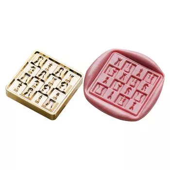 Серия послеобеденного чая, медная головка, 3D рельефная эмаль, медная головка для свадебной открытки E