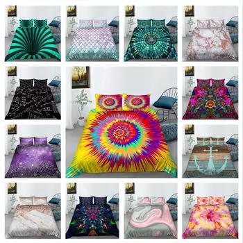 Серия постельного белья с 3D узором, пододеяльник с цветочным узором, наволочка, 2 или 3 предмета, мягкое и удобное украшение для дома Baby 100x135cm