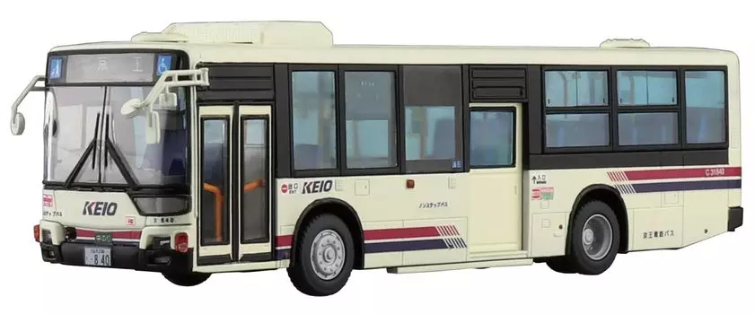 Серия рабочих машин Aoshima Bunka Kyozaisha Mitsubishi Fuso MP38 Aerostar Keio, электрический железнодорожный автобус, пластиковая модель 1/80 № 10