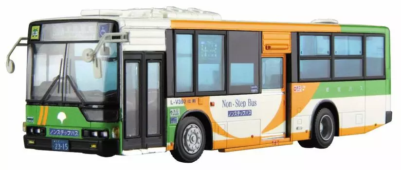 Серия рабочих машин Aoshima Bunka Kyozaisha Mitsubishi Fuso MP37 Aerostar Metropolitan Bureau of Plastic Model 1/80 No.1 (Транспорт Токио) зелёный