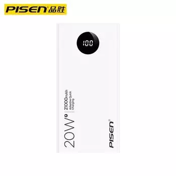 Серия резервных батарей Pisen, экран, мобильная мощность, большая емкость, подходит для Android, Apple, быстрая зарядка, портативный внешний аккумулятор, подарки 10500mAh