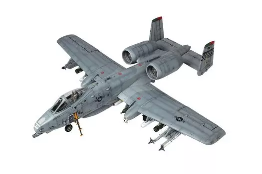 Серия самолетов Штурмовик ВВС США Thunderbolt II Ausan AFB Пластиковая модель Platts/Italeri 1/48 A-10C TPA-3 серый