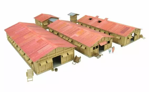 Серия Sankei Studio Ghibli «Унесенные призраками» Таинственная бумажная поделка 1/150 Город-7 MK07-30