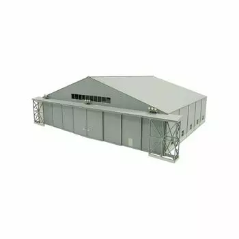 Серия сцен из авиации Sankei, ангар для технического обслуживания самолетов, бумажная модель 1/144 MK08-07