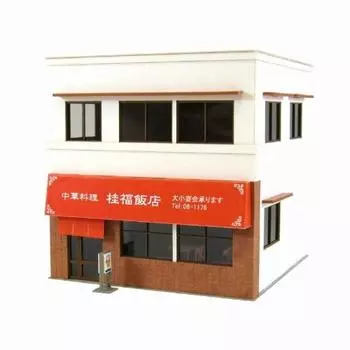 Серия «Сцена Санкей» Уличный уголок Бумажная поделка 1/80 Магазин-7 MK05-34