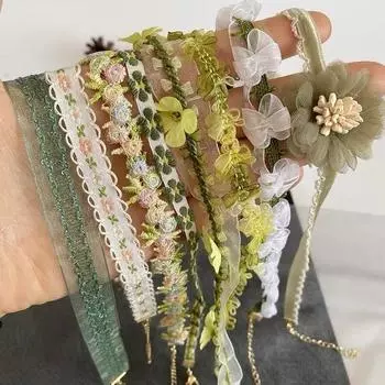 Серия Sen, мягкие украшения для сестры, зеленое кольцо на шею для девочек, персиковое сердце, бант, цепочка на шею, колье, воротник, цепочка на ключицу, ожерелье