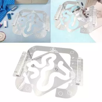 Серия шаблонов для выстегивания движения с рамкой для выстегивания для линейки бытовой швейной машины