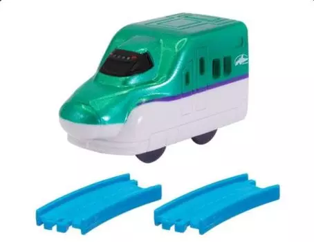 Серия Shinkansen Hayabusa Curved Rail x Capsule Plarail Wonderful Holiday Pleasure Train Edition [H5 (Хвостовая машина) + 2]