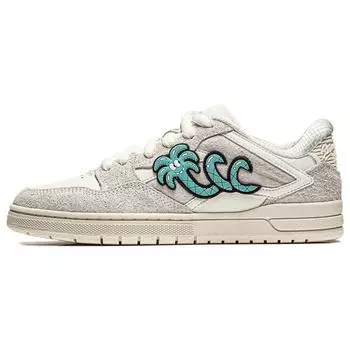 Серия скейтбордов Li Ning We Wu Pros, минималистичные, универсальные, амортизирующие, прочные, низкие, женские кроссовки для скейтбординга, кроссовки белого цвета AEPT022-1 36