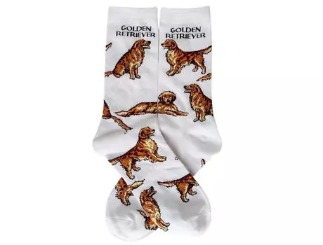 Серия «Собака» Свободный размер Socks Женщины 23-26см (Золотистый ретривер)