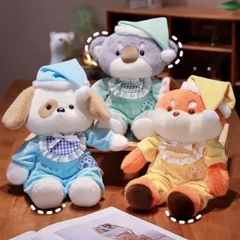 Серия «Спокойной ночи» Милые мультяшные куклы-животные 40cm синий