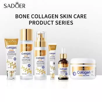 Серия средств по уходу за кожей SADOER Collagen Skin Care, увлажняющий крем для лица против морщин, средства по уходу за кожей Eye Cream 20g