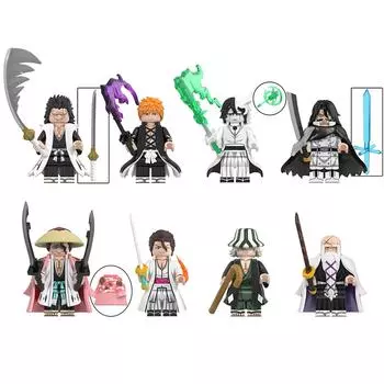 Серия строительных блоков для сборки аниме, упакованный пазл для детских игрушек One Size