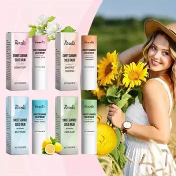 Серия твердых бальзамов Sweet Summer. Свежий и элегантный твердый бальзам, который оставляет стойкий аромат и источает очарование. jasmine