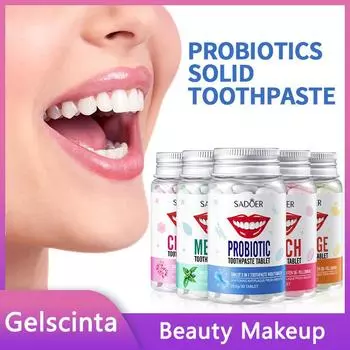 Серия твердых зубных паст SADOER для обесцвечивания и очистки