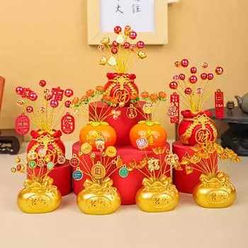 Серия украшений «Мешок денег с удачей» Креативное украшение рабочего стола Украшения для входа в новый дом Украшения для автомобиля Праздничные подарки A