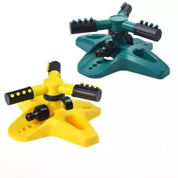 Серия вращающихся спринклеров на 360 градусов, садовая строительная площадка, автоматический спринклер, спринклер Trident, сельскохозяйственный спринклер с распылением жёлтый