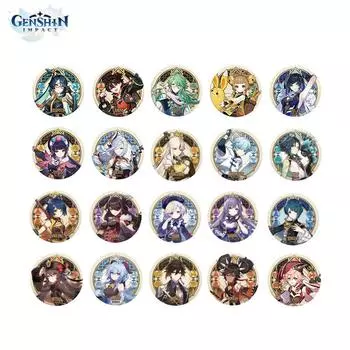 Серия значков персонажей Genshin Impact Liyue Harbor с авторизацией MiHoYo 75 мм Xiao
