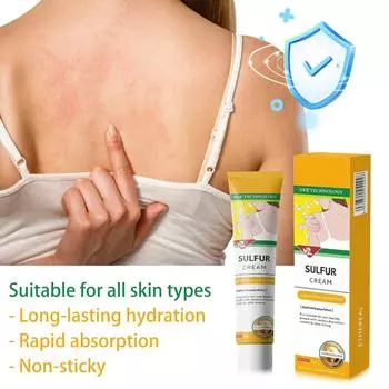 Серная мазь крем травяная мазь для наружного применения на коже One Size белый