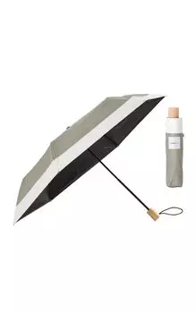 Серо-бежевый x Белый Складной Идеально подходит для дождя или солнца 55 см Идеально подходит для дождливой Супер серый и белый [matti totti++] 9. Женский зонт от солнца, Блеск, 100%