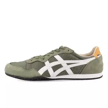 SERRANO Low Cut BURNT Brown [Onitsuka Tiger] Мужские Женские OLIVE/WHITE 1183b400-304_23.0cm зелёный