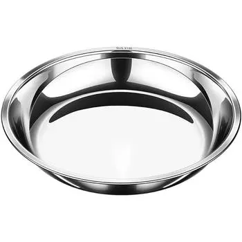 Сертифицированная тарелка из нержавеющей стали 316L с антибактериальным покрытием 99,9%, устойчивая к падениям, диаметр 14 см ~ 28 см, столовая посуда для семьи