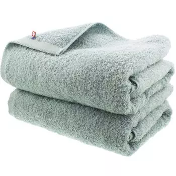 Сертифицированное банное полотенце Imabari Factory Imabari Towel, сделано в Японии, дымчато-синее, 120 x 60 см, набор из 2 шт., прибл.