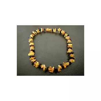 Сертифицированное детское колье с подвеской из янтаря