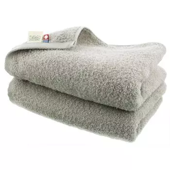 Сертифицированное тонкое банное полотенце Imabari Factory Imabari Towel, сделано в Японии, светло-серое, 34 x 110 см, набор из 2 шт. Прибл.